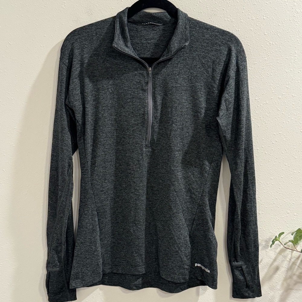 Patagonia Women’s Small Gray Seabrook Zip Neck Top Layer Outdoor Hiking Gorpcore - Picture 2 of 7
